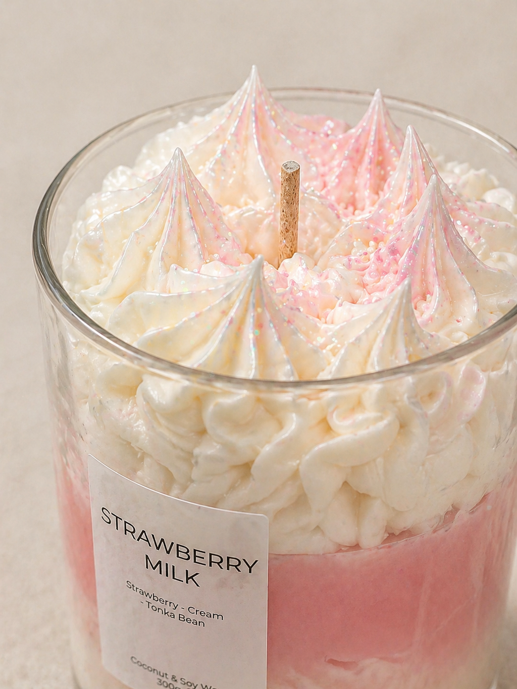 Strawberry Milk - Vela aromática artesanal