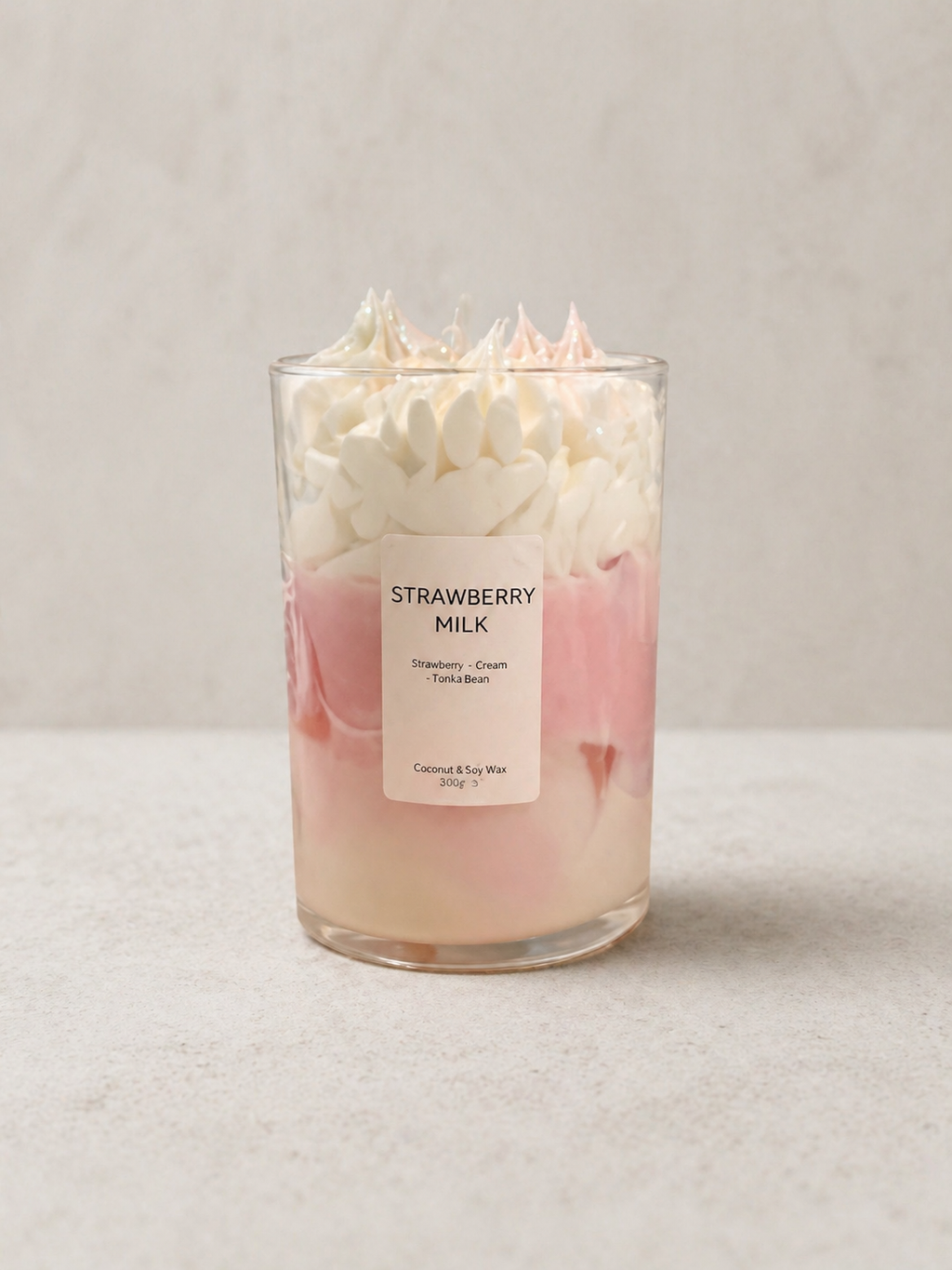 Strawberry Milk - Vela aromática artesanal