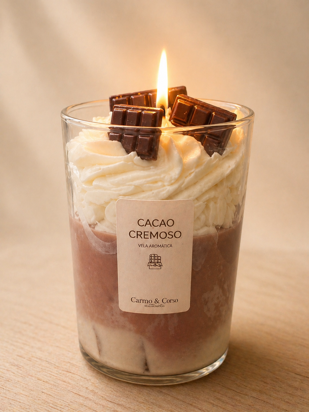 Cacao Cremoso • Vela aromática artesanal