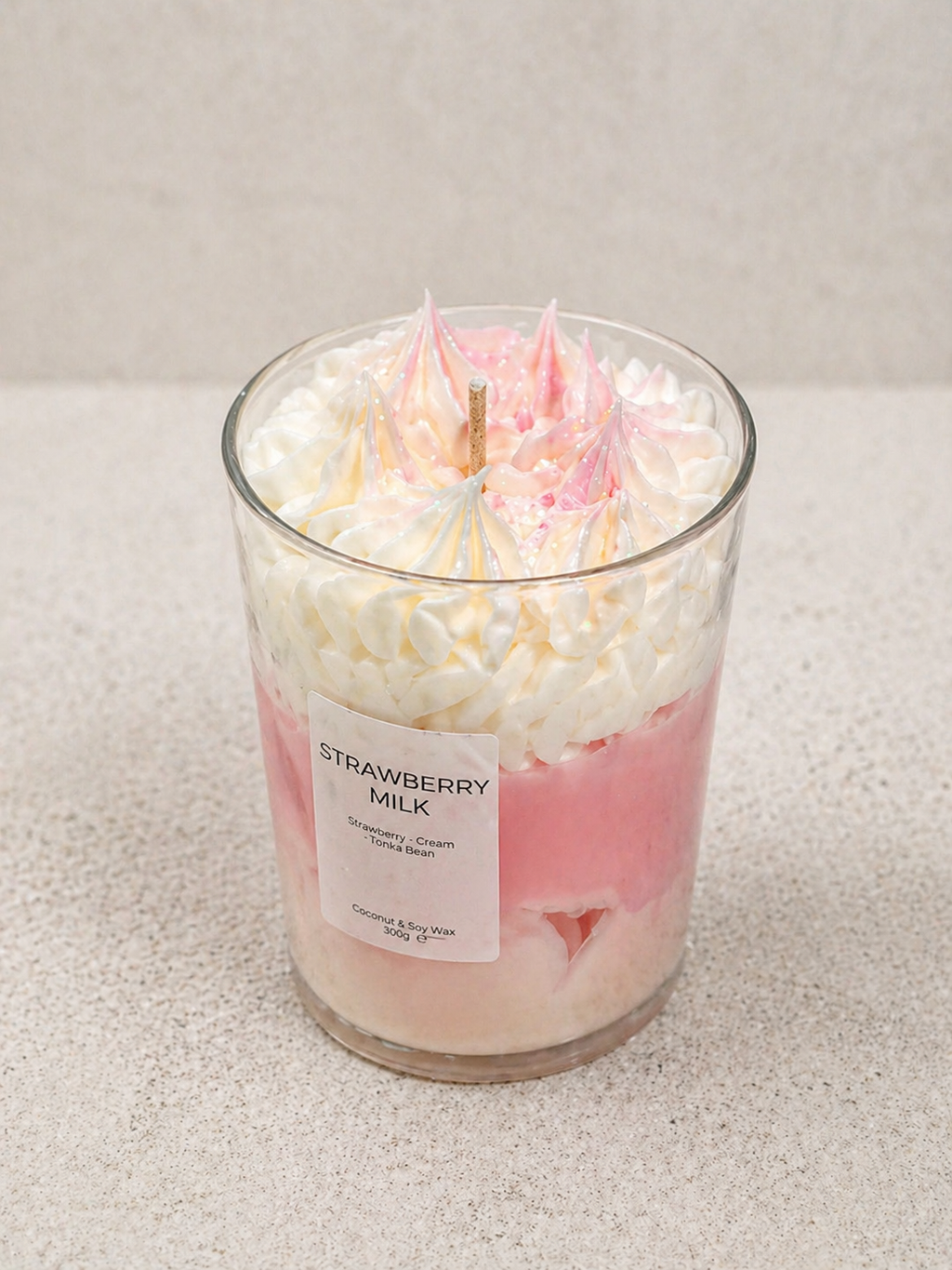 Strawberry Milk - Vela aromática artesanal